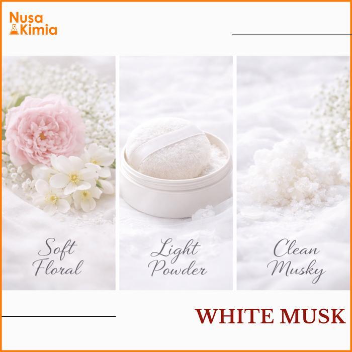 Bibit Parfum White MUSK - Fragrance Oil untuk Parfum, Candle & Diffuser - Musk Floral Lunar