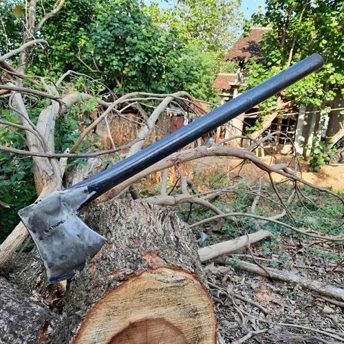KAPAK TAJAM KAMPAK KUAT TEBAL GAGANG BESI - KAMPAK PEMOTONG KAYU BESAR