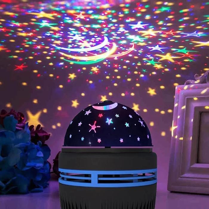 "New" Lampu Tidur Anak / Lampu Dekorasi LED Proyektor Bulan Bintang Lampu Tidur Bintang