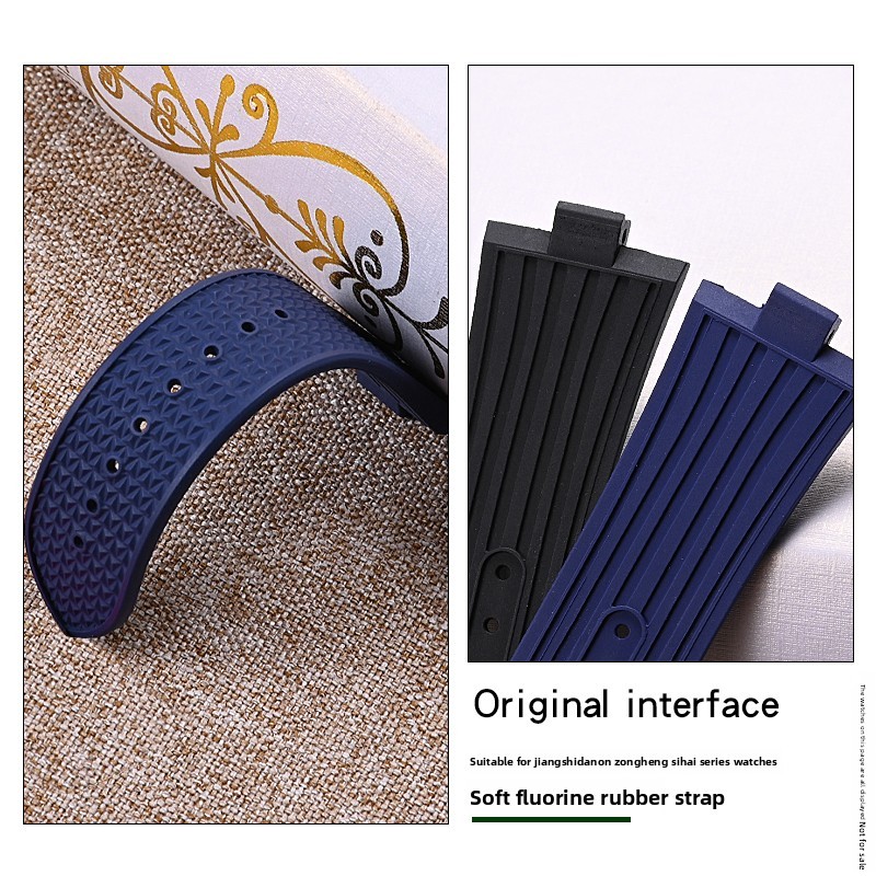 High quality fluororubber watch strap compatible For VC Vacheron Constantin's Four Seas 47040 47450
