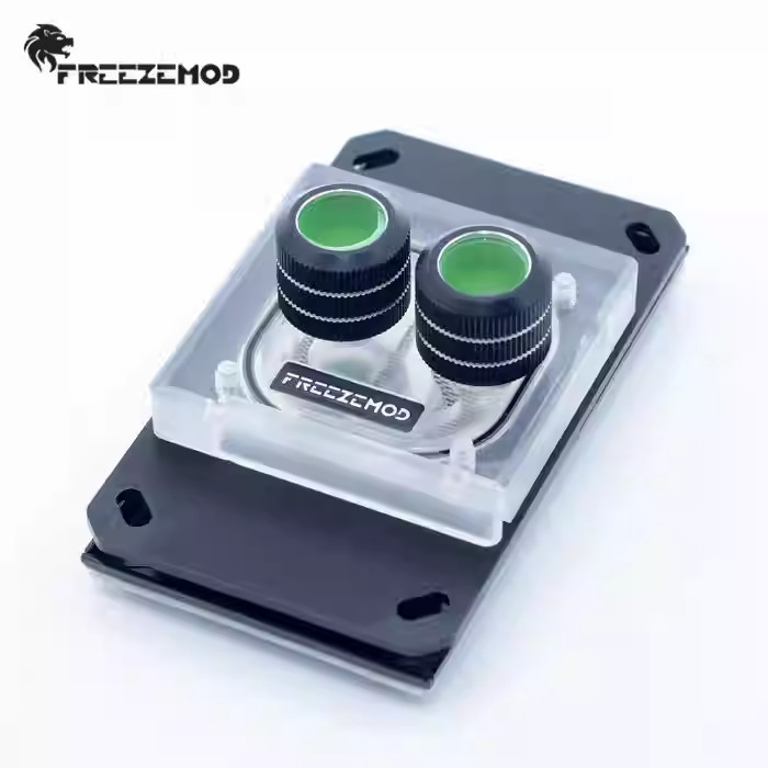 FREEZEMOD computer water cpu cooler CPU water cooler block 0.5 channel jet AMD support AM4 AURA.