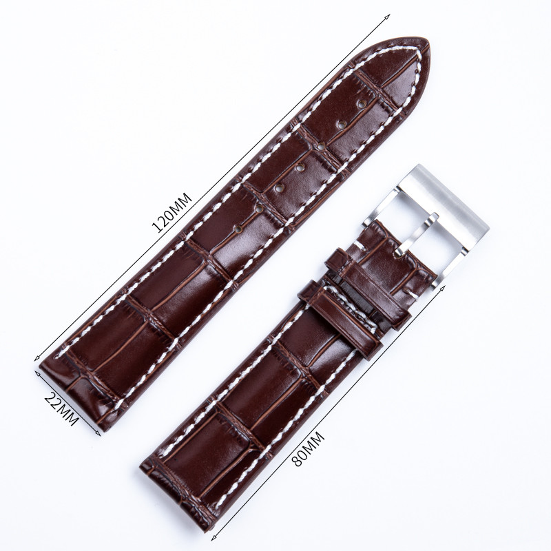 22mm 24mm Italy Genuine Soft Leather Watchband For Breitling Strap For Premier Superocean Avenger
