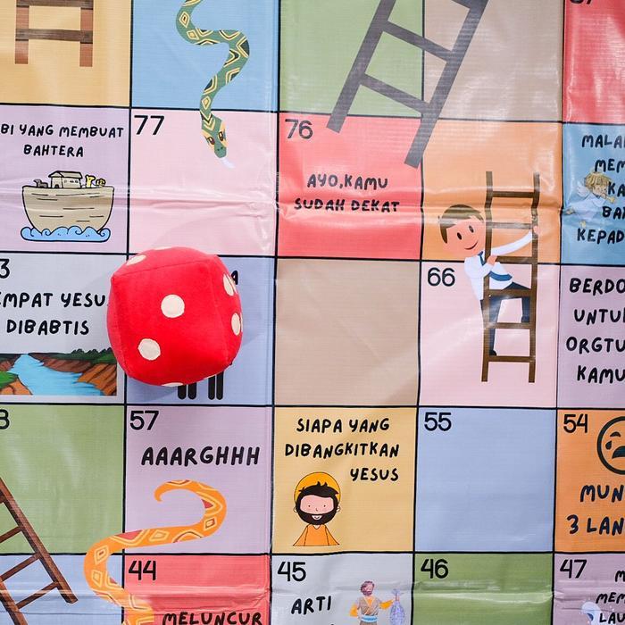New Ular Tangga Jumbo Edukasi Karpet Permainan Keluarga Tema Agama Kristen #Gratisongkir