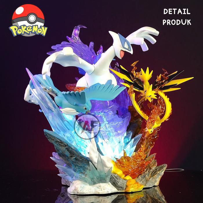 Statue Action Figure Pokemon Legendary Bird Zapdos Moltres Articuno & Ancient Pokemon Kyougre