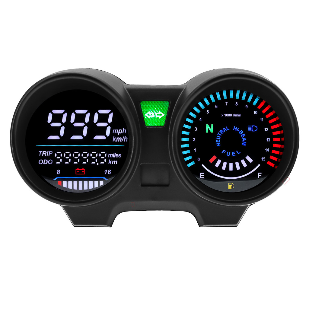 Motorcycle Speedometer Digital Dashboard Led Rpm Meter Speed Gauge For Brazil Titan 150 For Honda