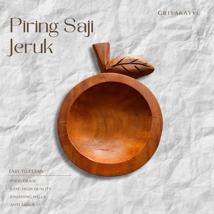 Piring Saji Hias bentuk Jeruk Griyakayyu - Piring saji buah - Piring saji hias - Piring saji jeruk -