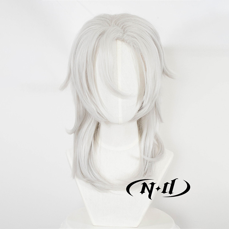 ND Tengen Uzui Cosplay Wig Hairpiece Demon Slayer Anime Cosplay Hair Wig for Comic Con Coser Costume