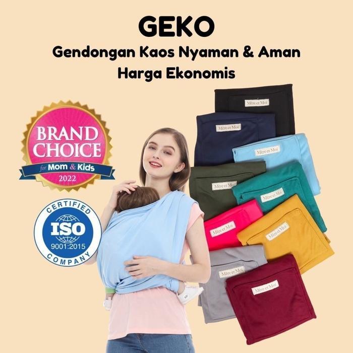 Gendongan Kaos GEKO Geos Ekonomis SOLID Bebe et Moi by Mere et Moi by Mere et Moi Gendongan Bayi