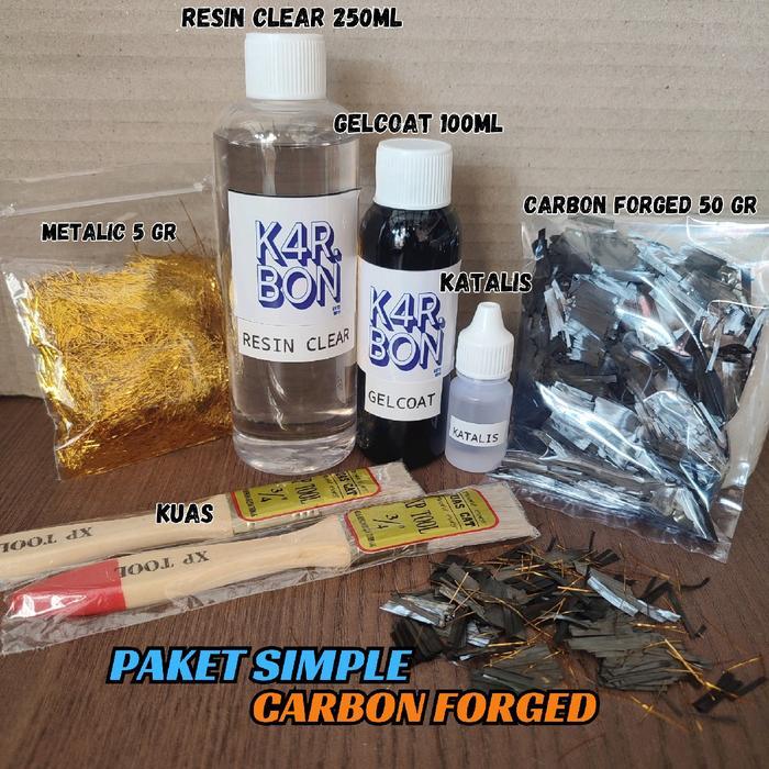 Paket Pemula Carbon Forged Serat Carbon Chopped