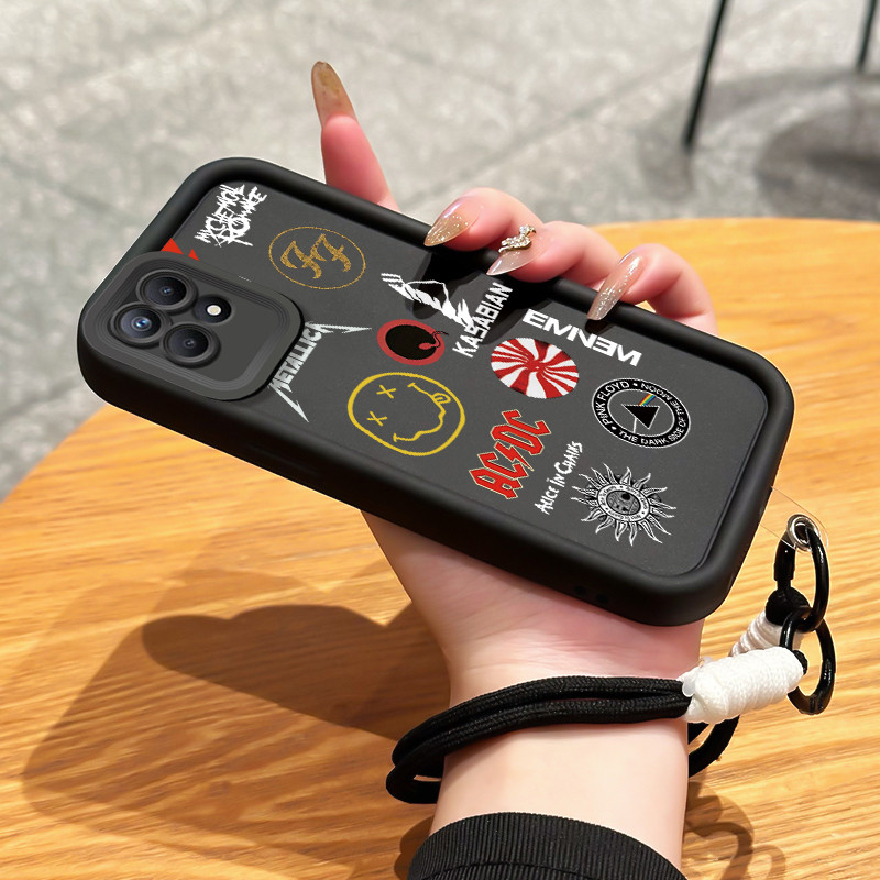 Casing Hp untuk Realme 8I Narzo 50 4G Case Casing kaya pola Cesing HP pelindung Softcase Silikon Kas