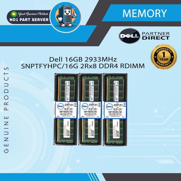 Dell 16GB 2933MHz SNPTFYHPC/16G 2Rx8 DDR4 RDIMM