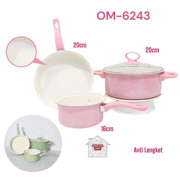 Panci 8 Set / Panci Wajan Teflon 8in1 / Panci Anti Lengket / Panci set 3in1 / Panci Set Multifungsi