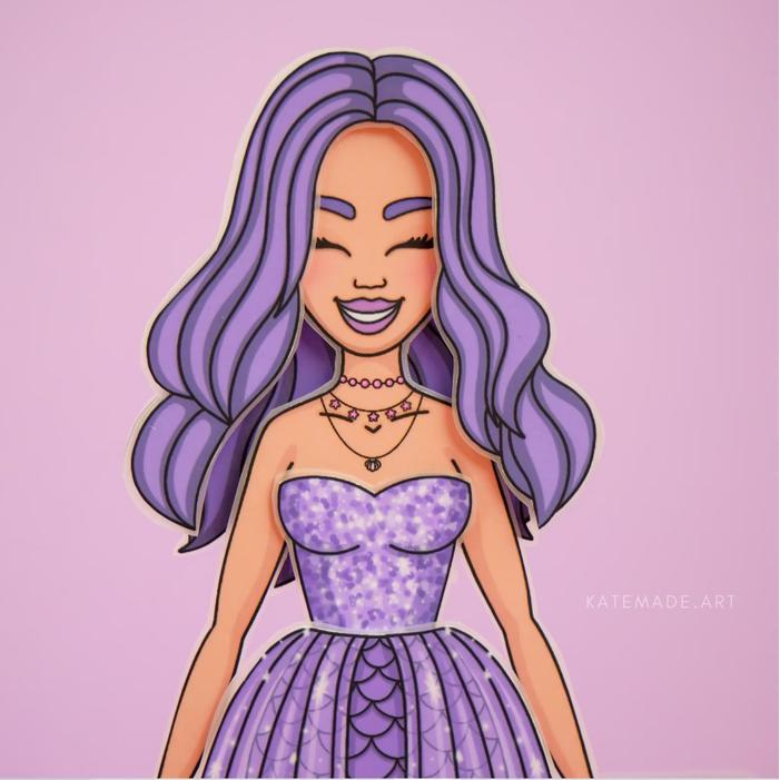 Thebest- PAPER DOLL OUTFIT MERMAID//PAPER BOOK//MAINAN EDUKASI//PAPER DOLL