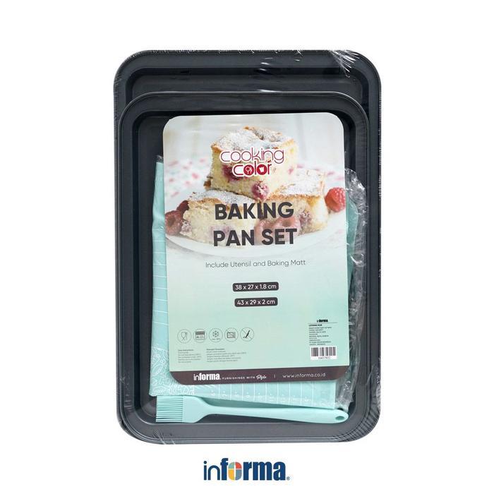 COOKING COLOR SET 2 PCS LOYANG KUE DENGAN UTENSIL & MATT Promo Premium