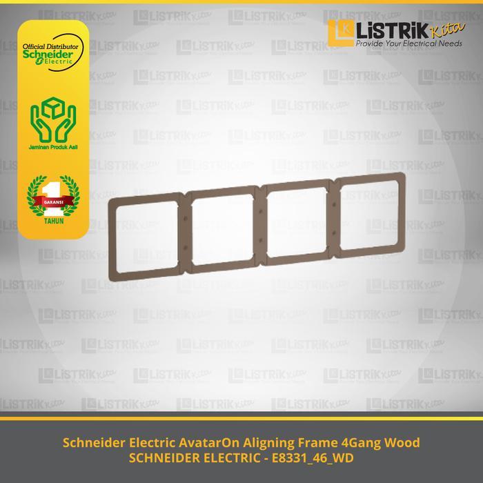 Aligning Frame Schneider Avataron 4 Gang Wood - E8331_46_Wd