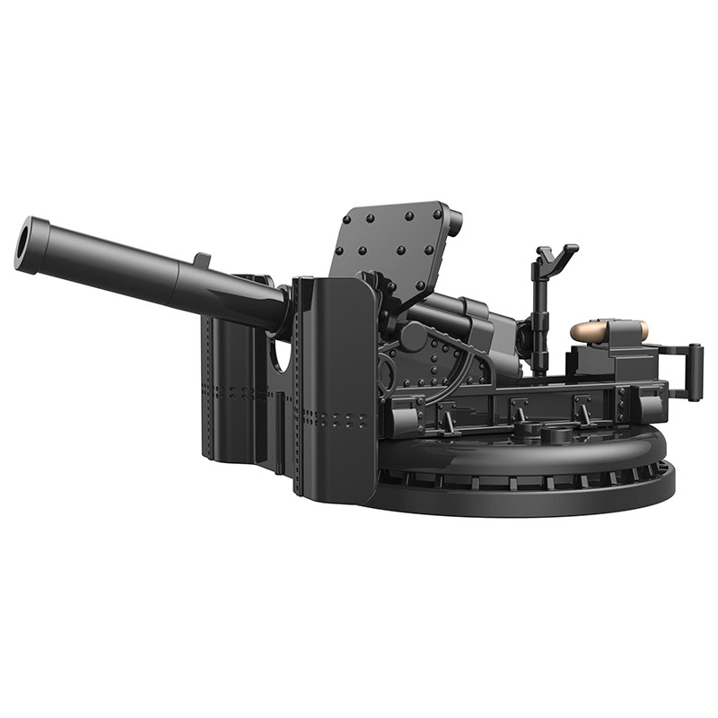 World War 2 WW2 Military Cannon Weapons Antiaircraft Gun MOC Building Blocks Bricks Model DIY