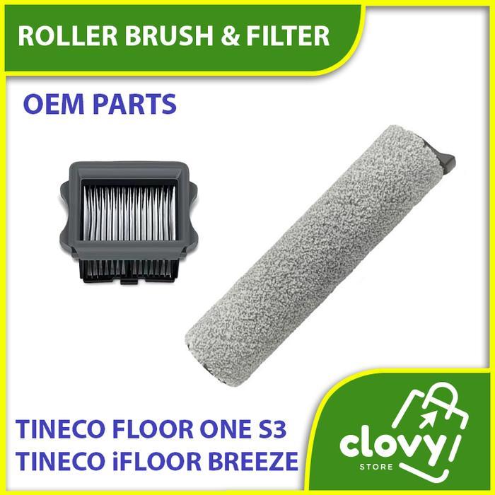 TERLARIS Roller Brush, Hepa Filter, Scraper for Tineco Floor One S3 & iFLOOR Breeze SALE