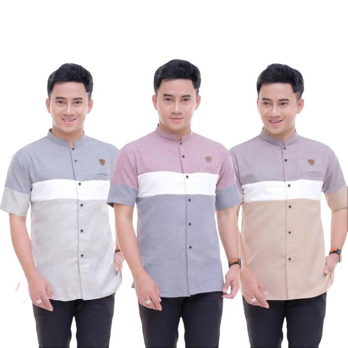 Baju koko pria Dewasa motif sultan kain Katun Madina