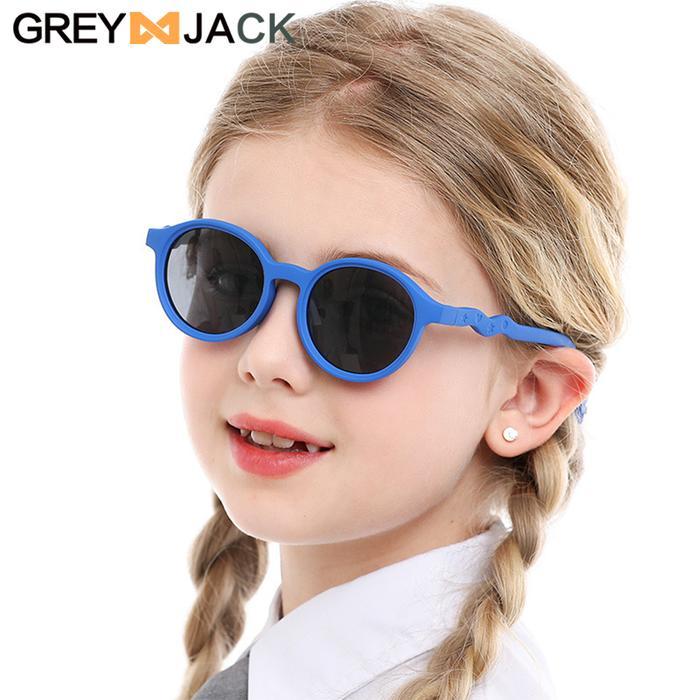 ORIGINAL Grey Jack Kacamata Anak Sunglasses Polarized Anti UV Bulat 119 READY STOCK