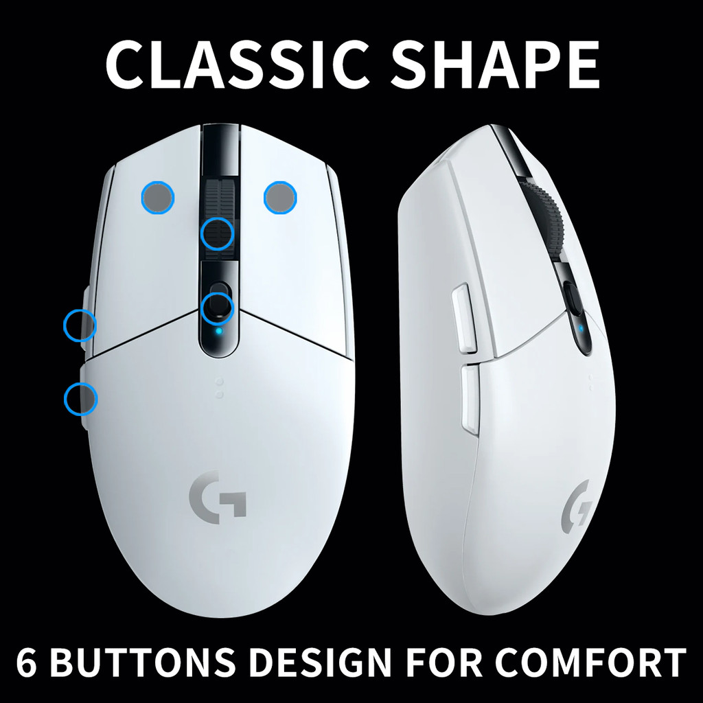 Logitech G304 Wireless Dual-Mode Mouse, gaming mouse, low latency, no defective contact, Logitech