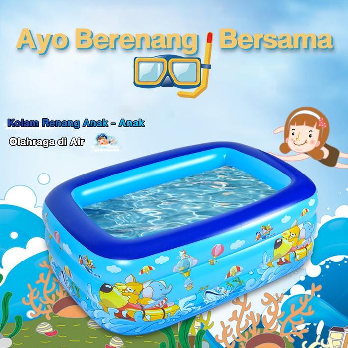 KOI STORE KOLAM RENANG ANAK JUMBO 3 RING KOLAM BOLA BAK MANDI ANAK RENANG PORTABLE INFLATABLE