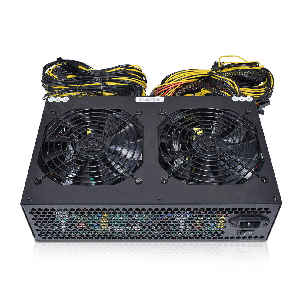 JULONGFENGBAO Support 12 Cards 3600W ATX PSU Power Supply PC Miner Mining rig 180-240V Pico BTC ETC