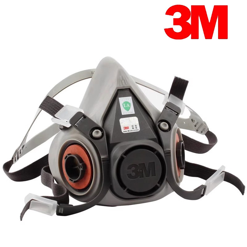 3M6200 Self-priming Filtering Gas Mask Half Mask For Paint Spraying Chemical Industry Gas Dust