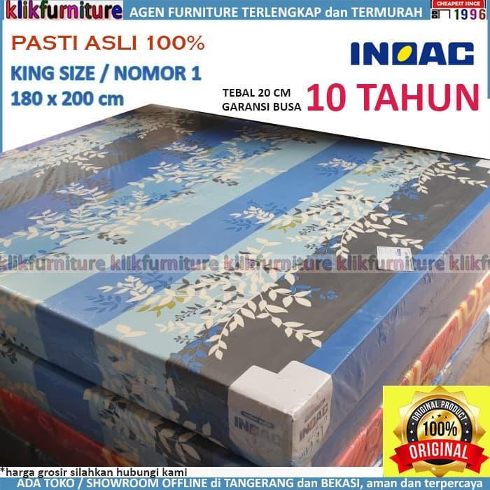 Kasur Busa INOAC ASLI 200x180x20 cm KING Size Garansi 10 Tahun