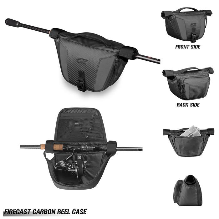 Carbon Case Tas Pancing Medium Hard Case Tas Reel Pancing