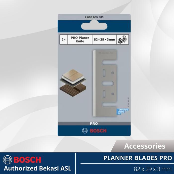 BOSCH Mata Ketam / Serut HSS Planer Blade PRO (Isi 2 Pcs)