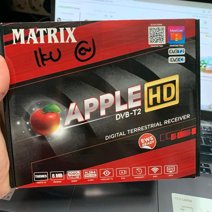 Receiver Set Top Box Dvbt2 Matrix Apple Hd Antena Tv Digital Pasti Promo