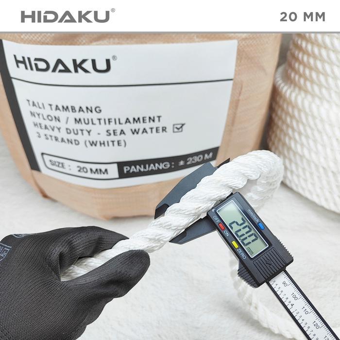 "New" HIDAKU tali tambang nylon 20mm ECERAN / tambang nilon 20mm / Meter