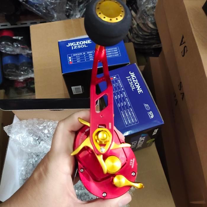 Reel Pancing Type Overhead Jigging Ryobi Jigzone Jz 50 Left Red Merah