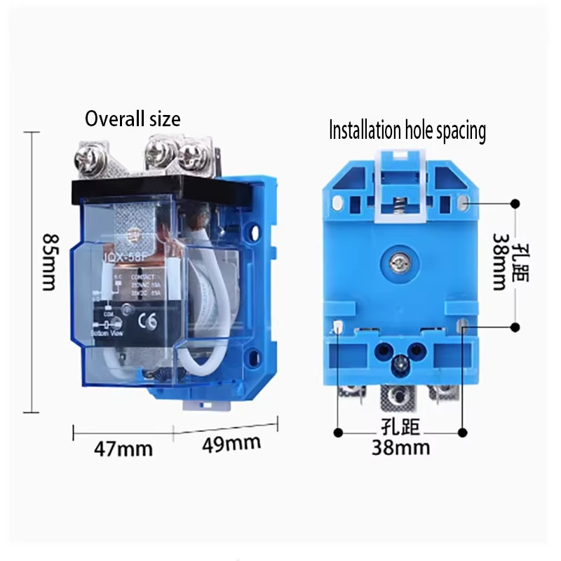 Jqx-58F/1Z High Current 60A High Power Wj180 Relay 12V 24V 220V-40F-60F-63F