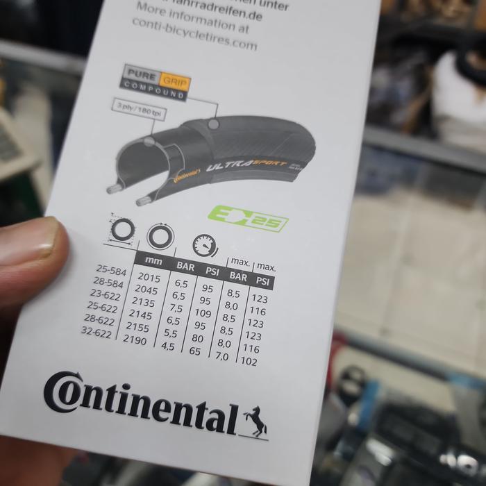 CONTINENTAL 700 X 28C Ultra Sport III Black/Brown Kevlar - BAN LUAR SEPEDA ROADBIKE CONTINENTAL