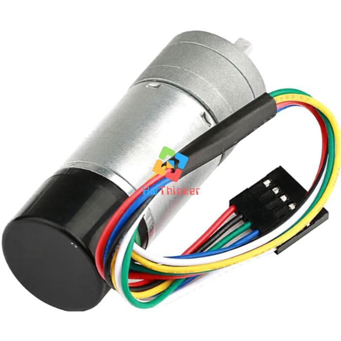Yfrobot Motor Dc Gearbox 1:34 / 1:75 Jga25-370 Dengan Encoder Gm25-13Cpr 13 Cpr