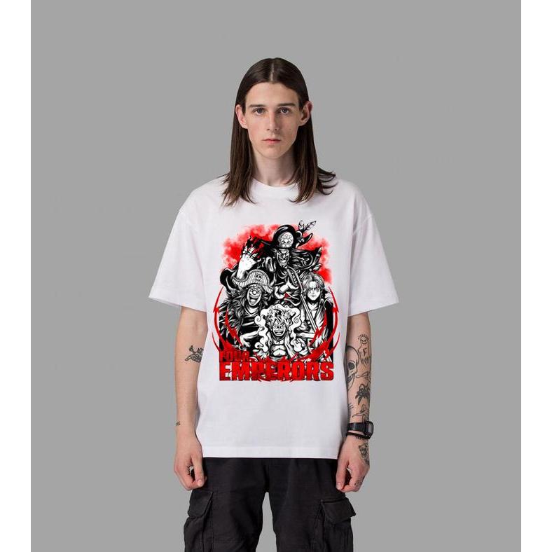 JCC CLOTHES - TSHIRT KAOS ANIME DISTRO FOUR EMPEROR ONE PIECE