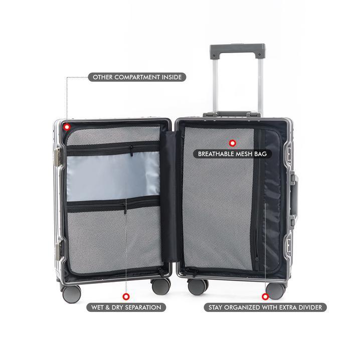 NEW PRODUCT ROAMING KOPER A055 KABIN SIZE 20 INCH SD BAGASI SIZE 28 INCH ALUMUNIUM FRAME TSA LOCK 4
