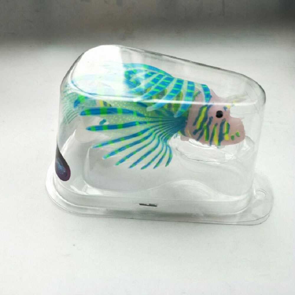 Fluorescence Artificial Lion Fish Colorful Float Fish for Fish Tank Aquarium Decoration Tropical