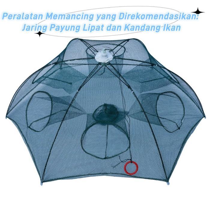 Jaring Perangkap Ikan & Udang Otomatis Cocok untuk Sungai & Danau Alat Pancing