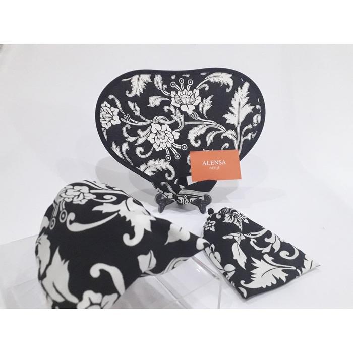 Best Seller Kipas Lipat Motif Kain Batik + Pouch Original