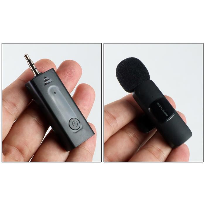 Microphone Wireless Clip Jack 3.5Mm - Clip On Mic Wireless Noice Reduction Vlogging Singing -