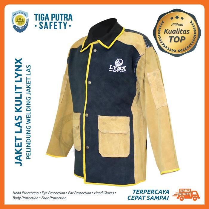 Jaket Las Kulit / Welding Jacket Leather Safety Pelindung Kulit Lynx