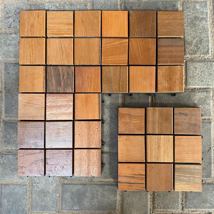 Lantai Kayu Decking Tile Bengkirai Bongkar Pasang - Ubin Parket Pasti Diskon