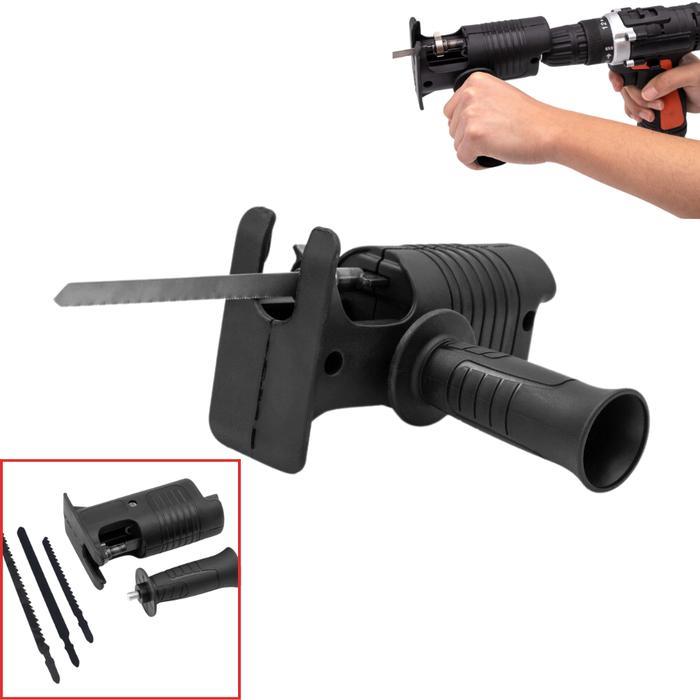 Adaptor Bor Listrik Convert Gergaji Mesin Gagang Anti Slip Multifungsi
