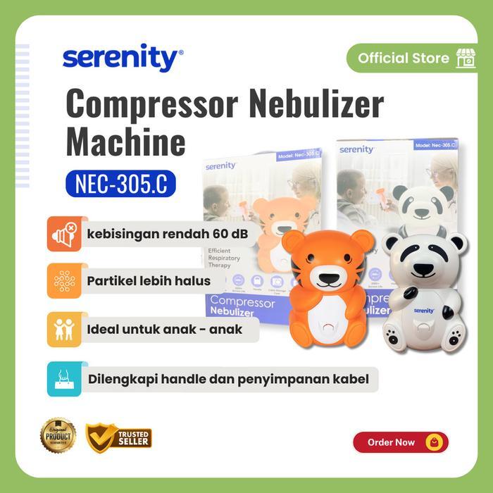 Serenity Nebulizer NEC-305 Nebulizer karakter anak alat bantu pernafasan alat uap nebulizer