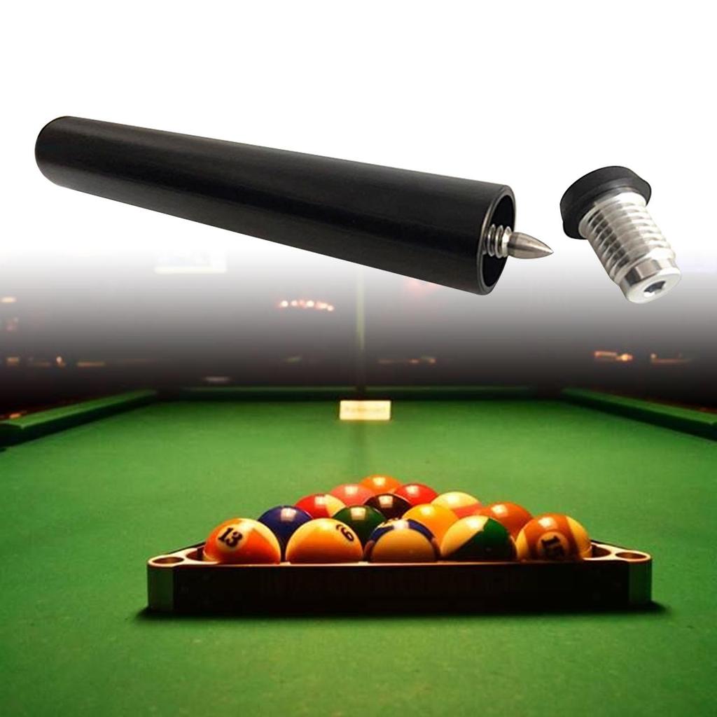 Pool Cue Extender for Billiards Lovers Length 8 Inch Portable Attachment Cue End