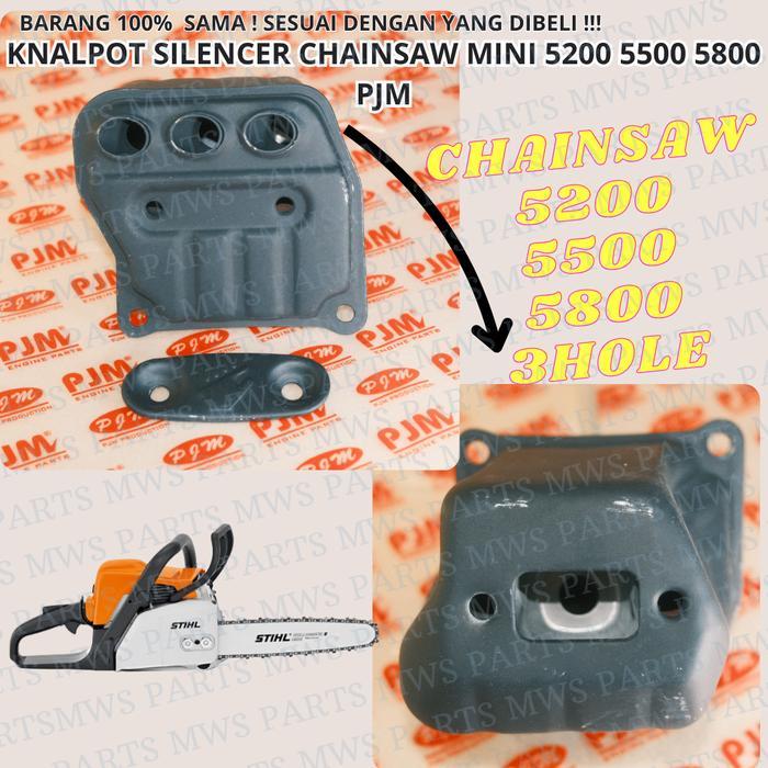 KNALPOT SILENCER MUFFLER MESIN CHAINSAW MINI SINSO KECIL SENSO MINI SINSO MINI SENSO KECIL CHAINSAW