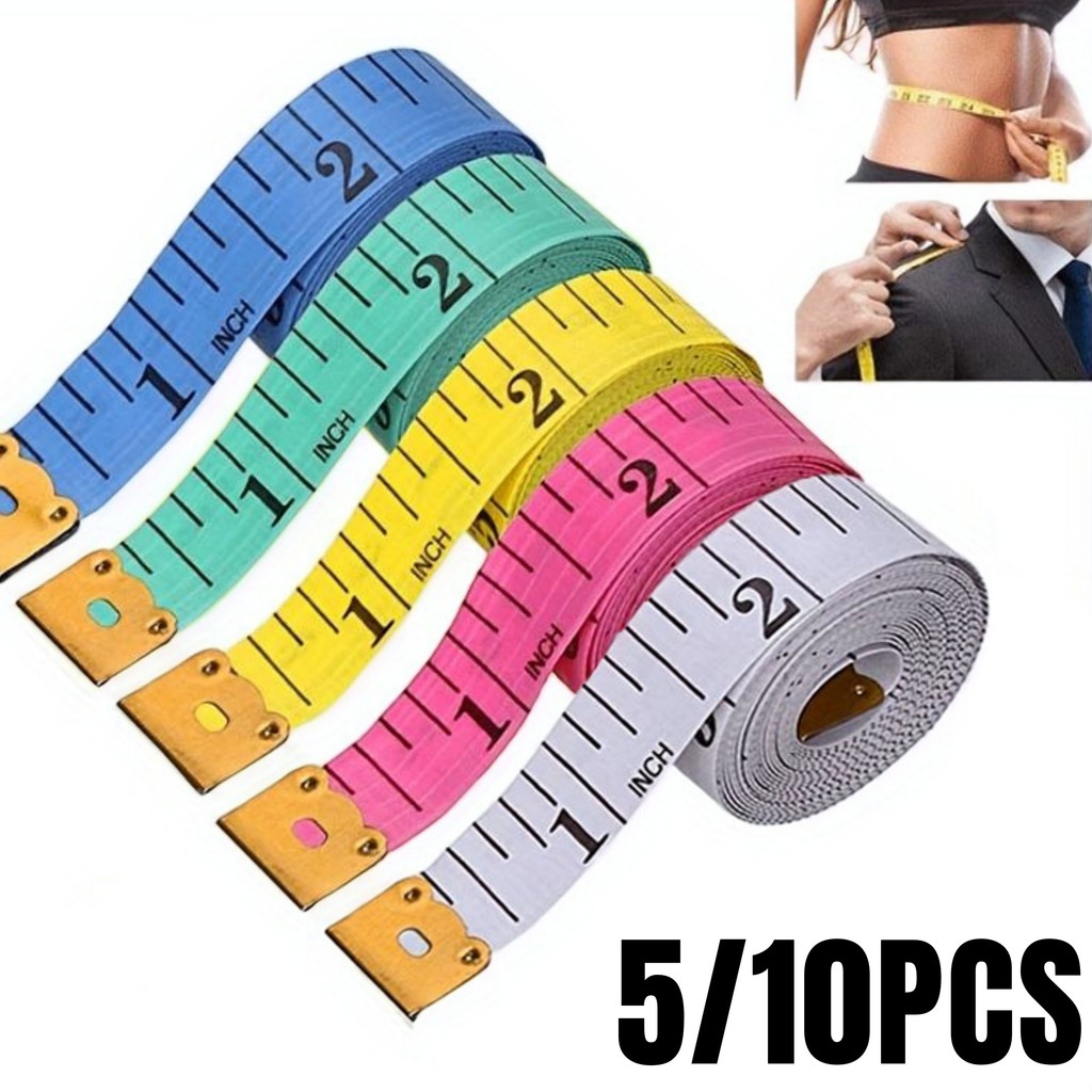 5/10Pcs Soft Sewing Ruler Sewing Measuring Tape Body Measuring Clothing Ruler Durable Tailor Tape Me