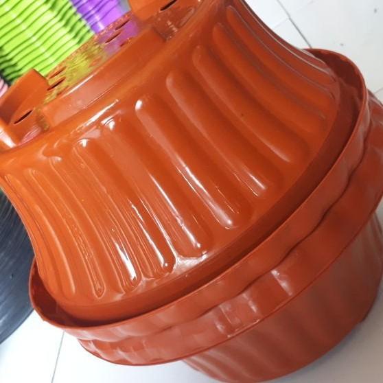 Koralineshop Pot Bonsai Glory 25 Cm Orange/Pot Plastik/Pot Tanaman Berkualitas